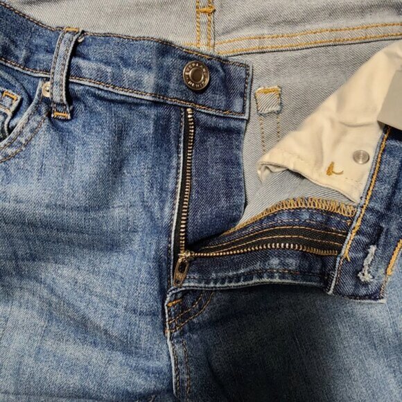 Everlane Medium Wash Stretch Denim Mid Rise Slim Ankle Jeans - Picture 5 of 8